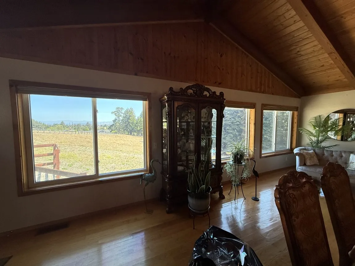The same great room after SP e-Lite 45i solar film: glare gone, view intact